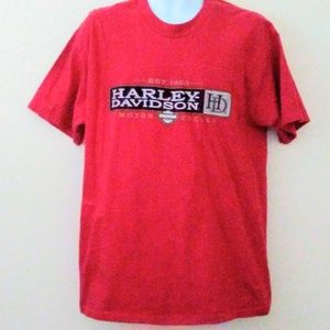 Harley Davidson Novelty Tshirt HD Red Large LG